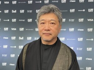 TIFF2022に作品「Broker」が上映され、駆け付けた是枝監督。2022年9月。オンタリオ州トロント。Photo by Michiru Miyai