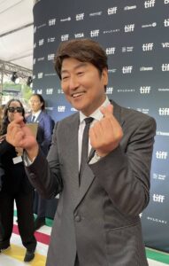 TIFF2022に出品された「Broker」で主役を務めたガン・ソンホ氏。2022年9月、オンタリオ州トロント。Photo by Michiru Miyai