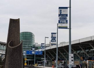 メキシコの暴動でバンクーバー発のフライトがキャンセルに バンクーバー国際空港。2022年10月23日。Photo by The Vancouver Shinpo