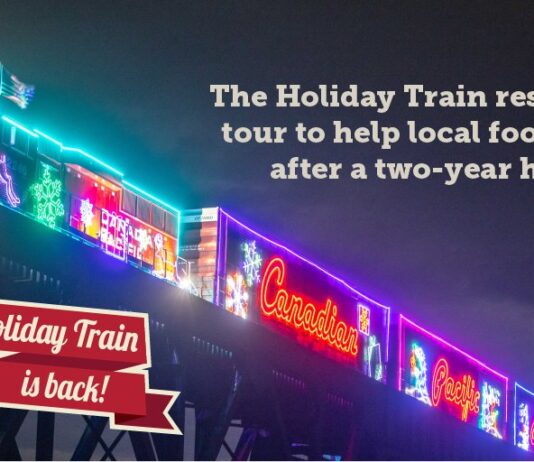 CPホリデートレインが3年ぶりにカナダを横断 Image from CP twitter