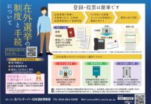 衆議院小選挙区の区割り改定に伴う、在外選挙人証再交付申請について