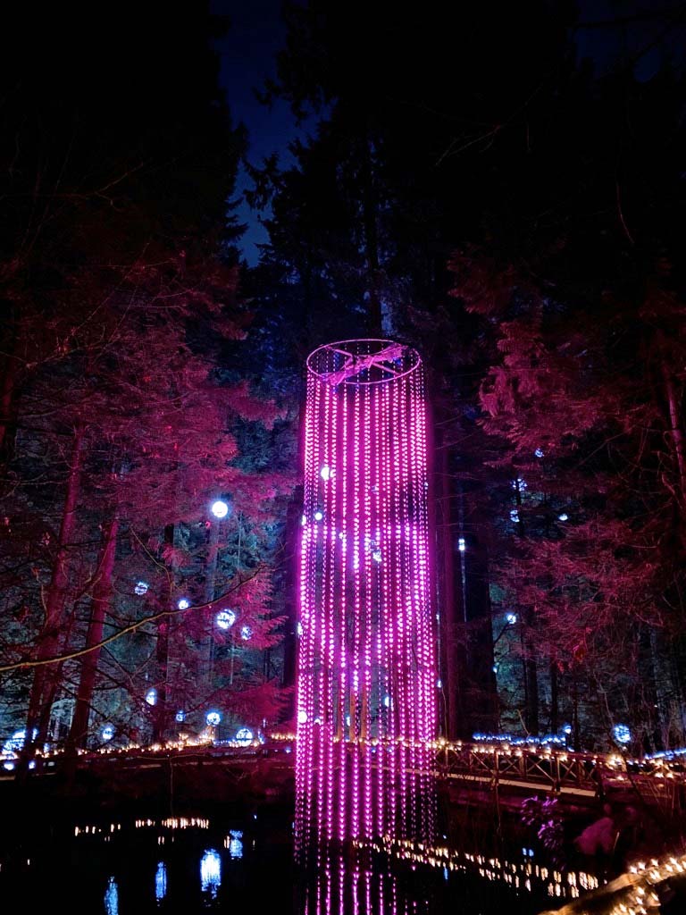 ロマンチックな雰囲気に包まれる公園内。Photo by ©Capilano Suspension Bridge Park