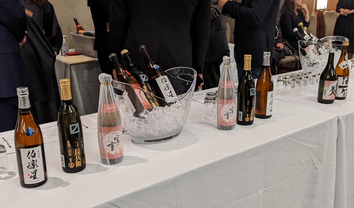 BC州日本酒協会による日本酒ブース。2023年2月6日、バンクーバー市。Photo by Japan Canada Today