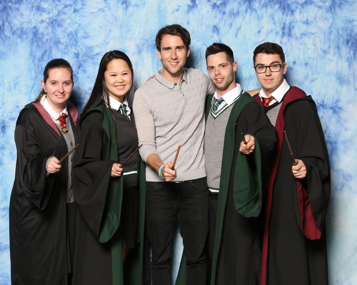 Harry PotterにNeville Longbottom役で出演したMatthew Lewisさん（中央）。Photo by FAN Expo HQ