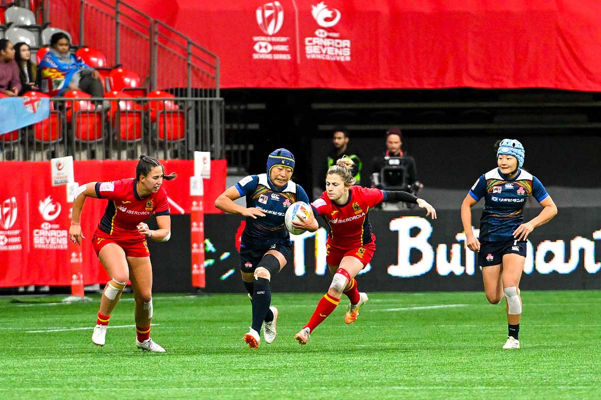 日本女子代表バンクーバー初勝利となったスペイン戦。2023年3月4日、BCプレース。Photo by Koichi Saito/Japan Canada Today