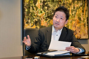 RBC Wealth Management Group日本語チームの平井アンディさん。2023年2月10日、バンクーバー市。Photo by Koichi Saito