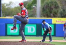 WBCカナダ代表・元巨人スコット・マシソン投手インタビュー「日本代表と対戦できたらうれしい」 WBC(2017)で登板したカナダ代表スコット・マシソン投手。Photo provided by Baseball Canada