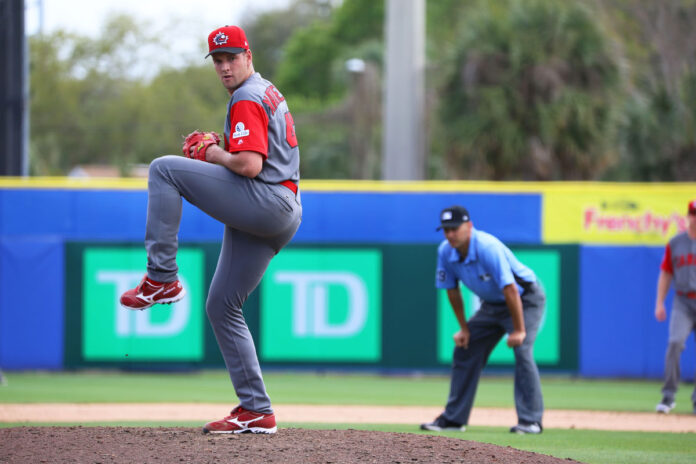 WBC（2017）で登板したカナダ代表スコット・マシソン投手。Photo provided by Baseball Canada