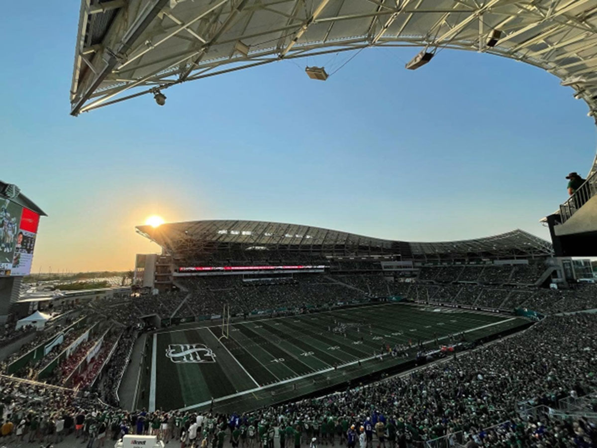 Mosaic Stadium, where the Saskatchewan Roughriders play football. Photo provided by the City of Regina