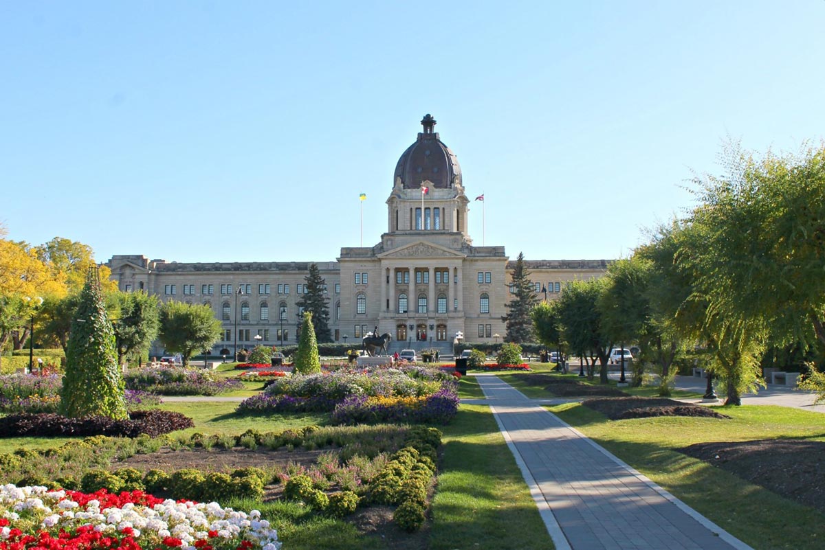 Saskatchewan Legislative Building and Grounds. Photo provided by the City of Regina