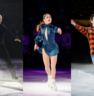 Stars on Ice 2023カナダツアー、いよいよ5月18日にバンクーバーで開催 Stars on Ice 2023 Canada Tourに出演する、左から、カート・ブラウニングさん、宮原知子さん(Photo Credit Danielle Earl)、キーガン・メッシングさん(Photo Credit Danielle Earl)。Photo provided by Stars on Ice 2023 Canada Tour