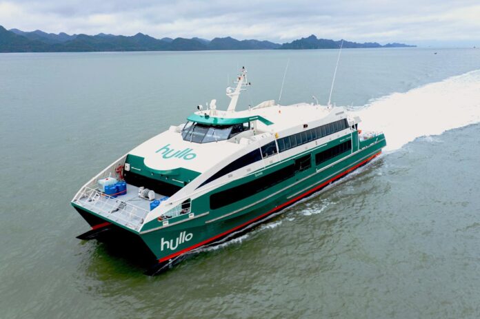 今年8月から運航開始が予定されている高速船Hullo 