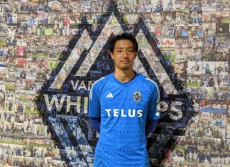 GK高丘アシストも、チームはサウンダーズに逆転負け GK高丘、試合後にロッカールームの前で。シアトル・サウンダーズ戦。2023年7月8日、BCプレース。Photo by Japan Canada Today