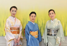 バンクーバーで西川流の芸をつなぐ「西川流カナダ彩月会」(前編) 左から、西川洋雪さん、佳洋さん、洋香さん。2023年5月18日、愛知県名古屋市。写真提供:西川流カナダ彩月会