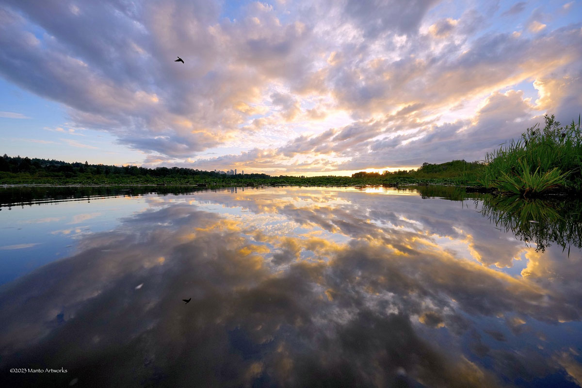 「Sunset Today in Burnaby」by Manto Artworks