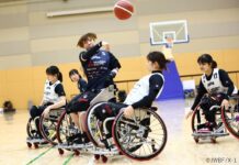 車いすバスケットボール女子U25日本代表、リッチモンドでカナダ代表と友好試合開催! 車いすバスケットボール女子U25日本代表。写真提供:日本車いすバスケットボール連盟(JWBF)