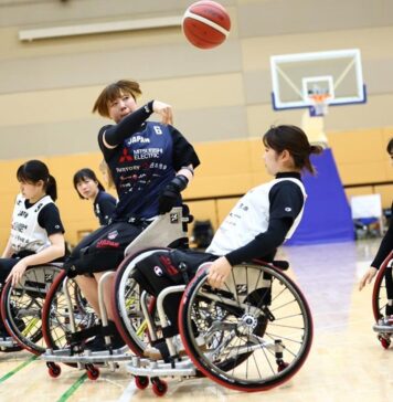 車いすバスケットボール女子U25日本代表、リッチモンドでカナダ代表と友好試合開催! 車いすバスケットボール女子U25日本代表。写真提供:日本車いすバスケットボール連盟(JWBF)