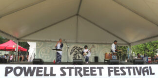 History of the Japanese Canadian Community トロントから出演のten ten。2023年8月6日、バンクーバー市オッペンハイマー公園。Photo by Japan Canada Today