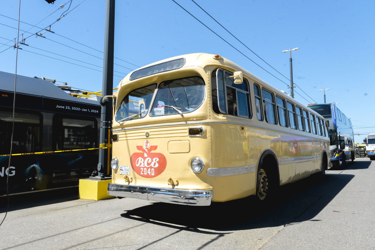 Brill trolley bus。Photo provided by Translink