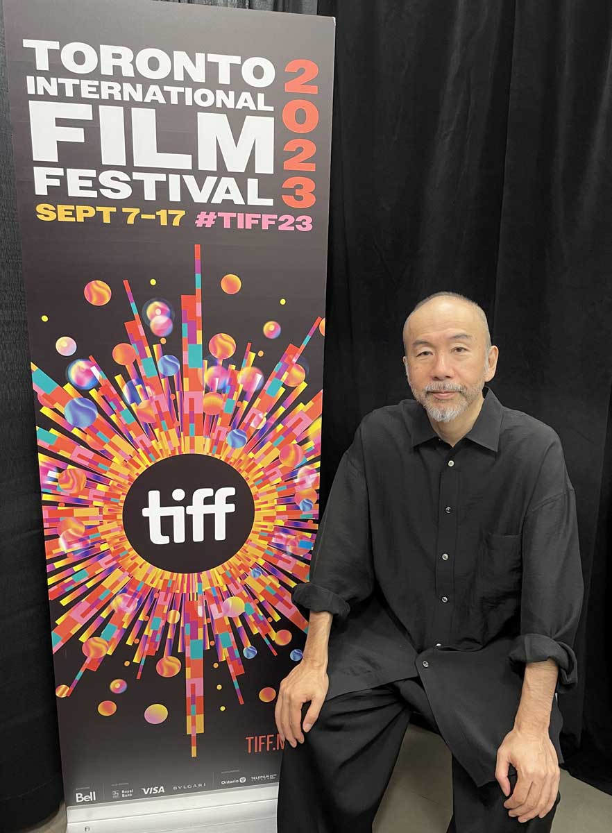 トロント国際映画祭で「ほかげ」が上映された塚本監督。2023年9月11日。トロント市。Photo by Michiru Miyai
