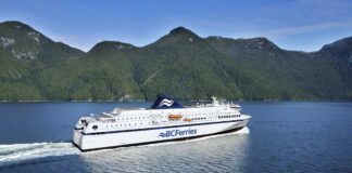 BCフェリーとザトウクジラが衝突の可能性 The Northern Expedition from BC Ferry Website