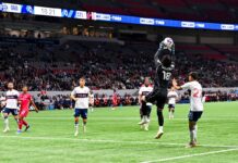 ホワイトキャップスがプレーオフ進出を決める、GK高丘は無失点試合 プレーオフ進出を決めたセントルイス・シティSC戦。2023年10月4日、BCプレース。Photo by Koichi Saito