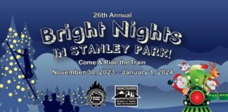 バンクーバー人気クリスマスアトラクション「ブライトナイト」スタンレーパークからサレーへ移転 Image from the City of Vancouver