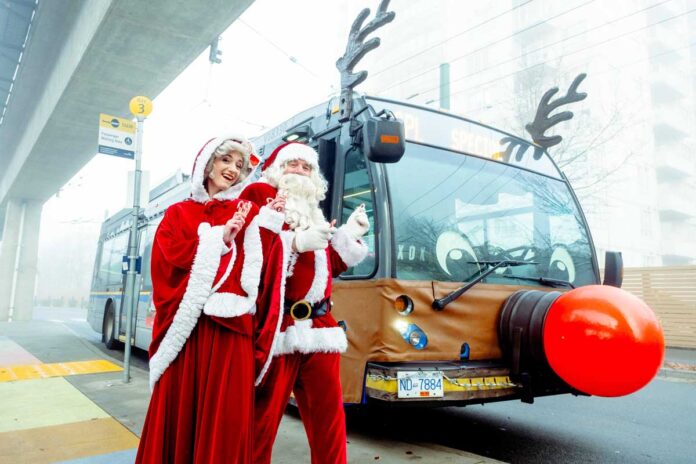 2023年トランスリンク・サンタバス運行開始。Photo courtesy of Translink