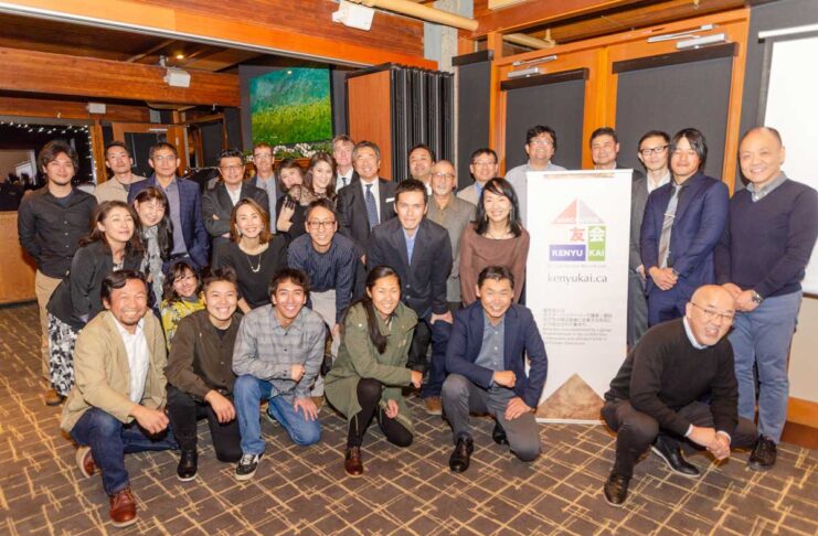 建友会10周年記念パーティー 建友会10周年記念パーティー。2023年11月26日、バンクーバー市。写真:建友会