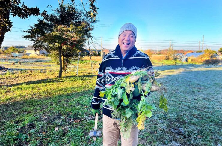 「カナダでの体験が紡ぐ物語、岡田誠司氏の農村での新しい挑戦の序章」カナダの魅力を語る~シリーズ第1回 岡田誠司さん。茨木県つくば市で。Photo by Koichi Saito