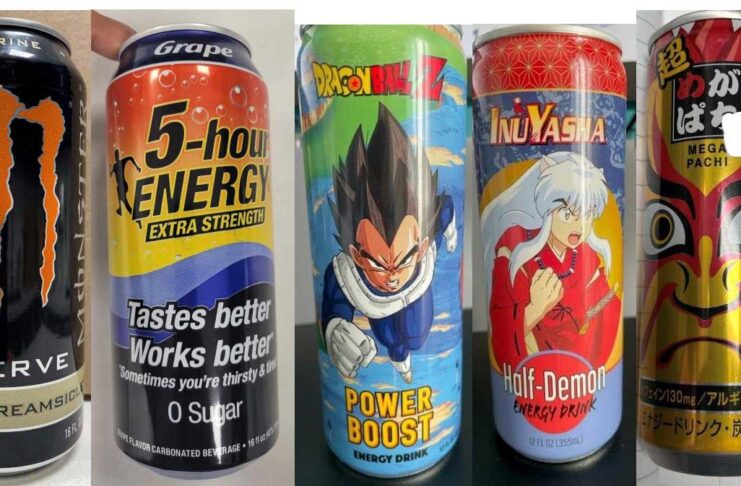 Red Bull、InuYasha、Dragonball Zも対象、高濃度カフェイン入りエナジードリンク45種リコール カナダ食品検査庁(CFIA)がウェブサイトで発表したリコール対象ドリンクの一部。Photo from CFIA