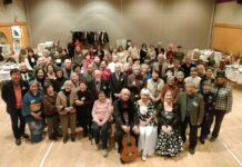 桜楓会2024年新年会を開催、寒空でも会場は温かく賑わう 桜楓会参加者の集合写真。2024年1月11日、日系文化センター・博物館。Photo by 古川紋/Japan Canada Today