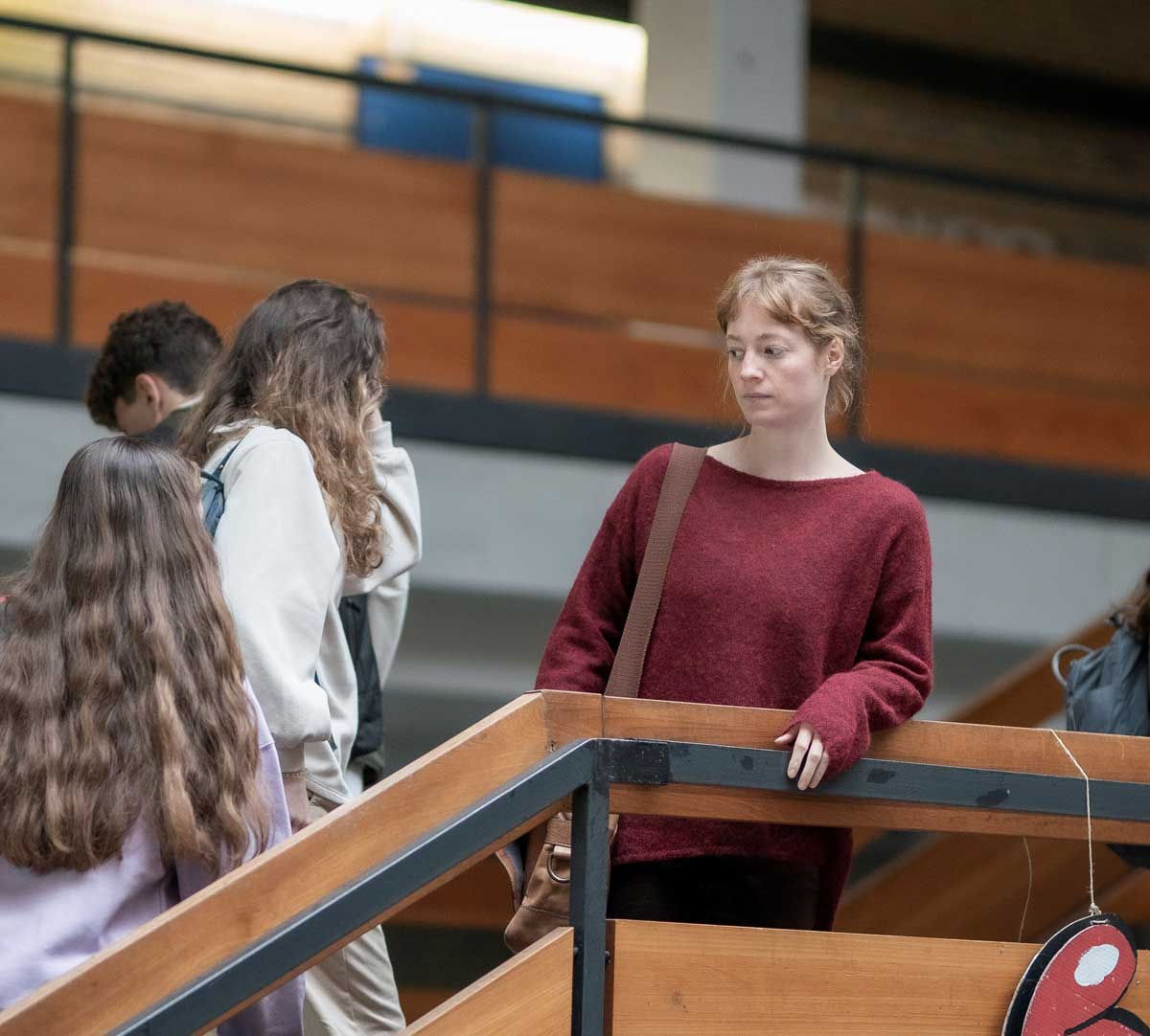 Leonie Benesch as Carla Nowak in THE TEACHERS’ LOUNGE. Photo credit: ©if Productions. ©Judith Kaufmann. Courtesy of Sony Pictures Classics.