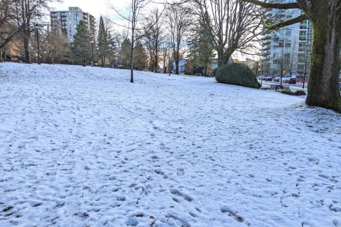 メトロバンクーバーにも雪が...。File photo by Japan Canada Today