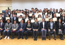 「人生を振り返り、明日を見据え、熱く語った!」第36回ブリティッシュ・コロンビア州日本語弁論大会開催 全員集合 お疲れさまでした!2024年3月2日、バンクーバー市UBCアジアンセンター。Photo by 笹川守/Japan Canada Today