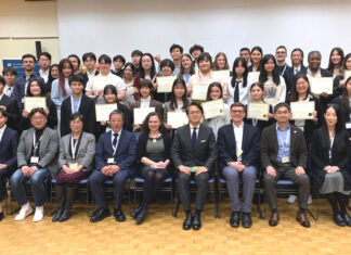 「人生を振り返り、明日を見据え、熱く語った!」第36回ブリティッシュ・コロンビア州日本語弁論大会開催 全員集合 お疲れさまでした!2024年3月2日、バンクーバー市UBCアジアンセンター。Photo by 笹川守/Japan Canada Today