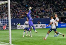 ホワイトキャップス今季ホーム初勝利、GK高丘「結果的に勝てたのはポジティブな面が出た」 「相手のプレッシャーはそれほど強くなかった」と振り返ったGK高丘。それでも2失点したことを悔しがっていた。ポートランド・ティンバーズ戦。2024年3月30日、BCプレース。Photo by Koichi Saito/Japan Canada Today