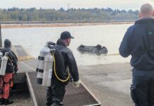 フレーザー川でスクールバス含む複数の水没車両が発見される Coquitlam RCMP Websiteより