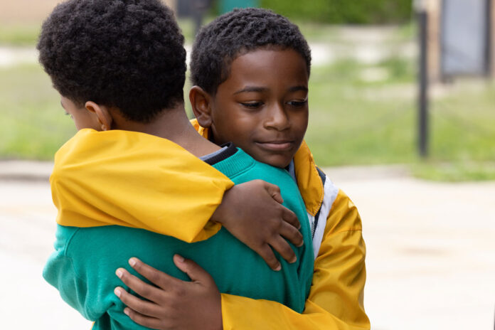 Blake Cameron James and Gian Knight Ramirez in WE GROWN NOW. Courtesy of Sony Pictures Classics.
