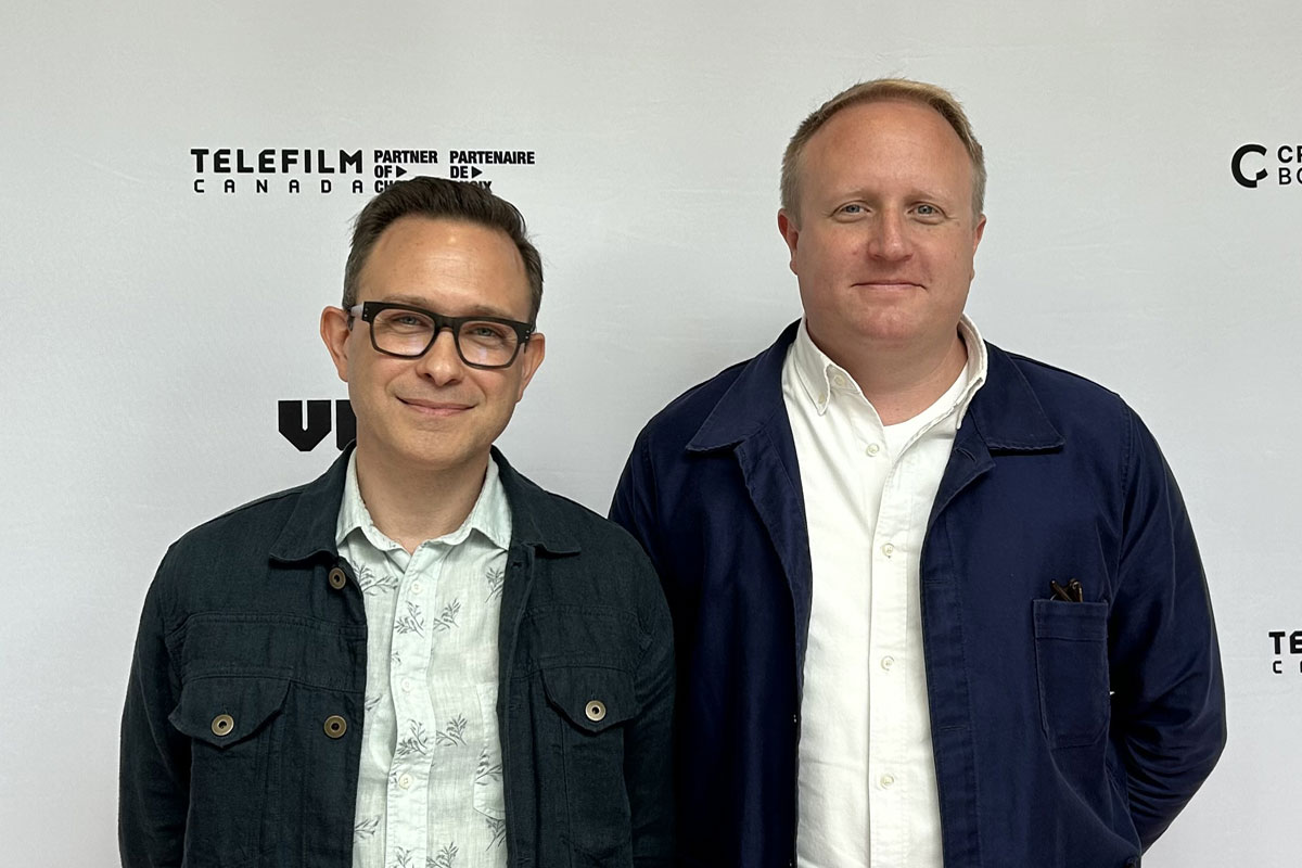 VIFFプログラムディレクターWoloschuk氏(左)とVIFFエクゼキュティブ・ディレクターFostner氏。2024年8月28日、バンクーバー市。Photo by Jenna Park/Japan Canada Today