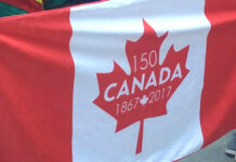 「メープルリーフを掲げてカナダのプライドを示そう」と元首相らが呼び掛け、米51番目の州発言にアメリカ回避の動き 2017年カナダ建国150周年を記念するメープルリーフ。2017年7月1日、バンクーバー市。File photo by Japan Canada Today