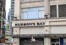 カナダの老舗デパートが清算セール、6店舗は存続 ブリティッシュ・コロンビア州バンクーバー市ダウンタウンにあるハドソンズベイ。2025年3月22日、バンクーバー市。Photo by Japan Canada Today