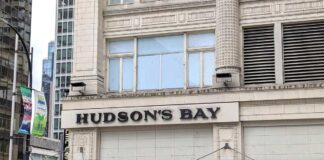 カナダの老舗デパートが清算セール、6店舗は存続 ブリティッシュ・コロンビア州バンクーバー市ダウンタウンにあるハドソンズベイ。2025年3月22日、バンクーバー市。Photo by Japan Canada Today