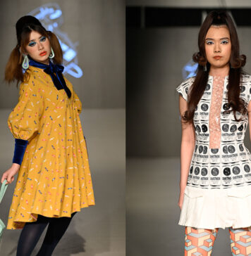 「遊び心あふれるノーティーファッションで魅了」バンクーバー・ファッション・ウィーク2025秋冬コレクション maison de chatnoirの服をまとったモデルたち。2025年4月8日、バンクーバー市。写真提供: Vancouver Fashion Week