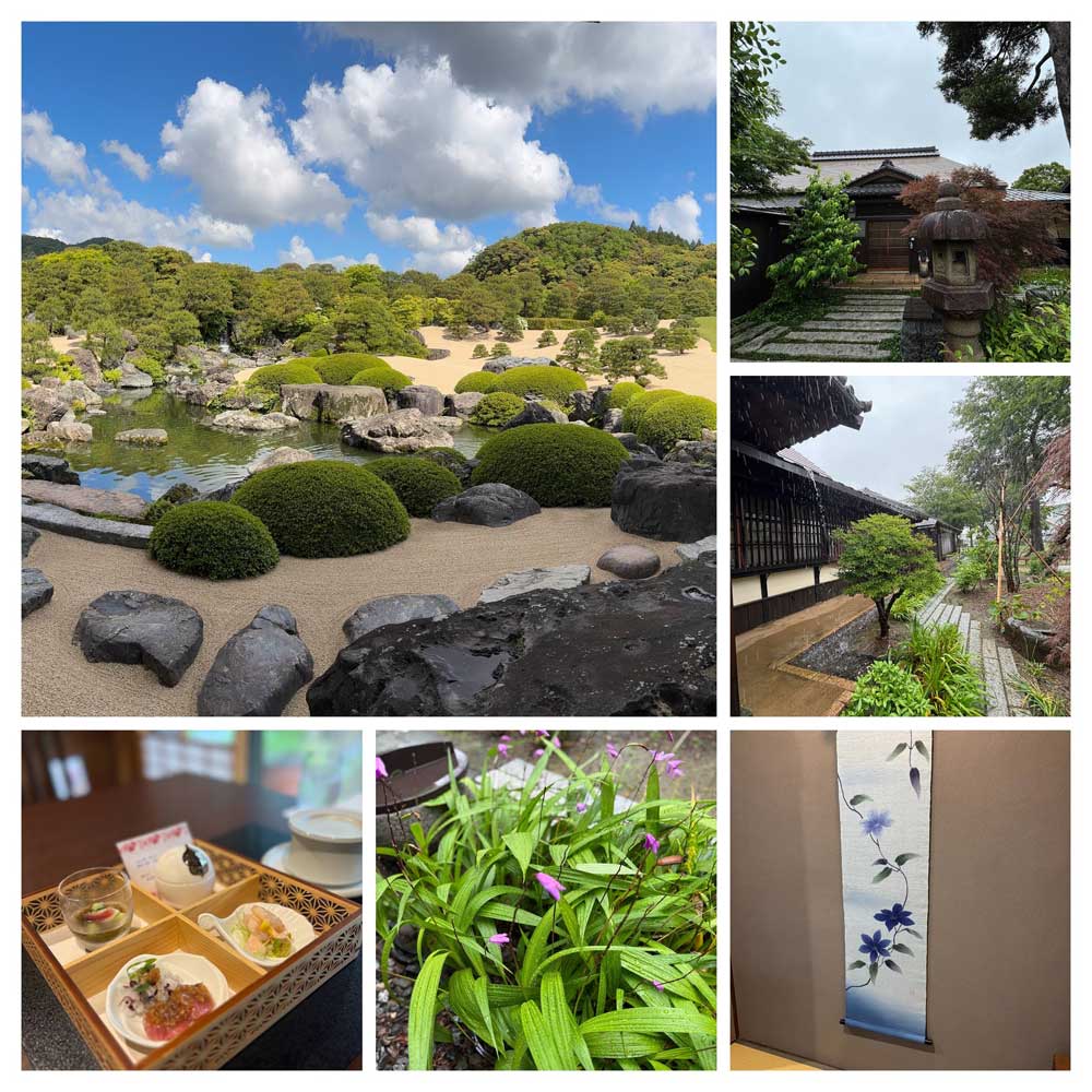「島根県足立美術館、静岡県浜松市鈴松庵にて」コナともこ