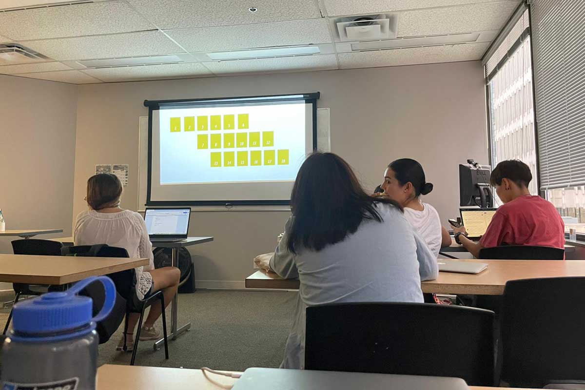 コープ留学中のクラスの様子。写真提供：新島啓友さん
