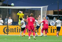 ホワイトキャップス、ミュラーのMLS初ゴールで逆転勝利 随所に好セーブを見せたGK高丘。2025年8月23日、BCプレース。Photo by Koichi Saito/Japan Canada Today