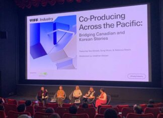 「映画を作りたい人へ捧げる」バンクーバー国際映画祭セミナー VIFFシアターでのセミナーの様子。2025年10月7日、バンクーバー市。Photo by Jenna Park/Japan Canada Today