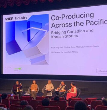 「映画を作りたい人へ捧げる」バンクーバー国際映画祭セミナー VIFFシアターでのセミナーの様子。2025年10月7日、バンクーバー市。Photo by Jenna Park/Japan Canada Today