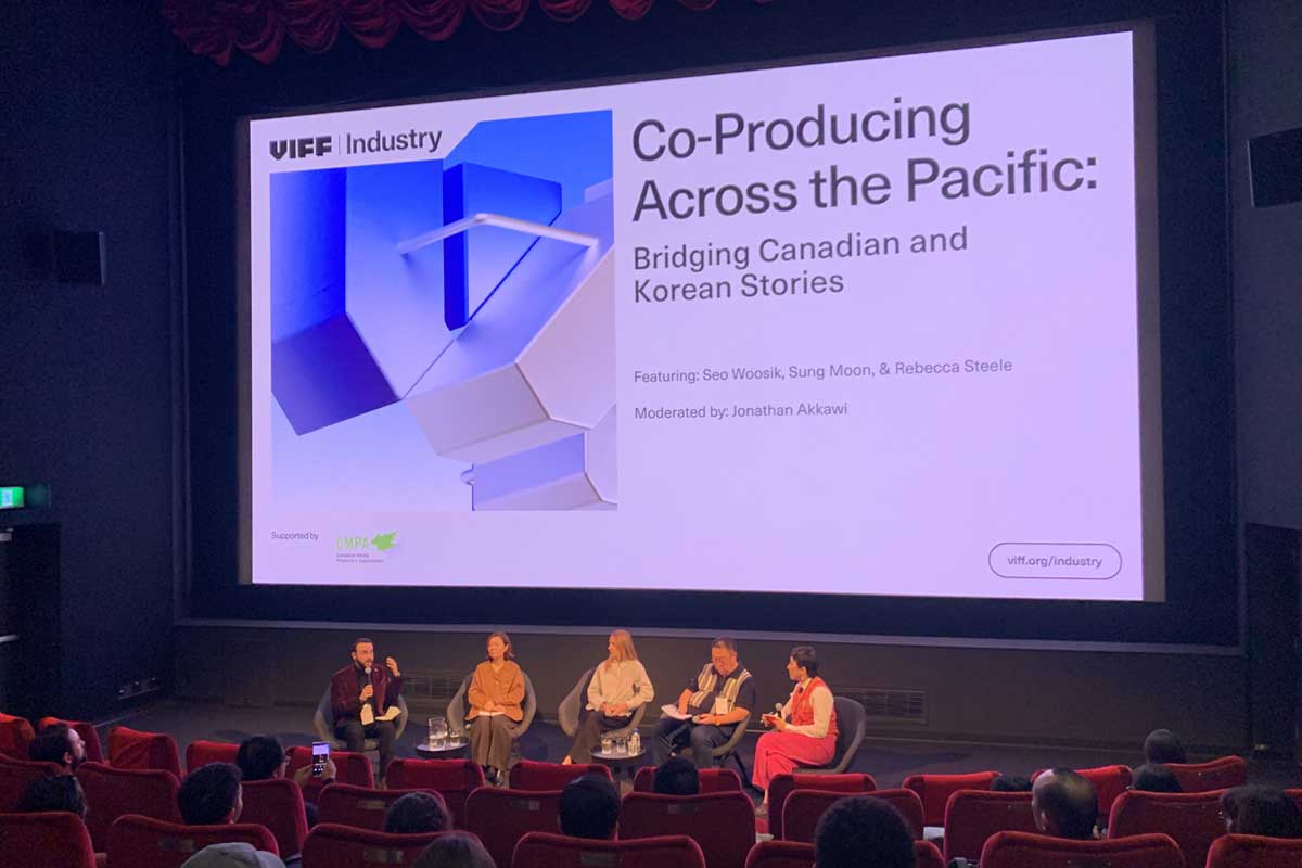 VIFFシアターでのセミナーの様子。2025年10月7日、バンクーバー市。Photo by Jenna Park/Japan Canada Today